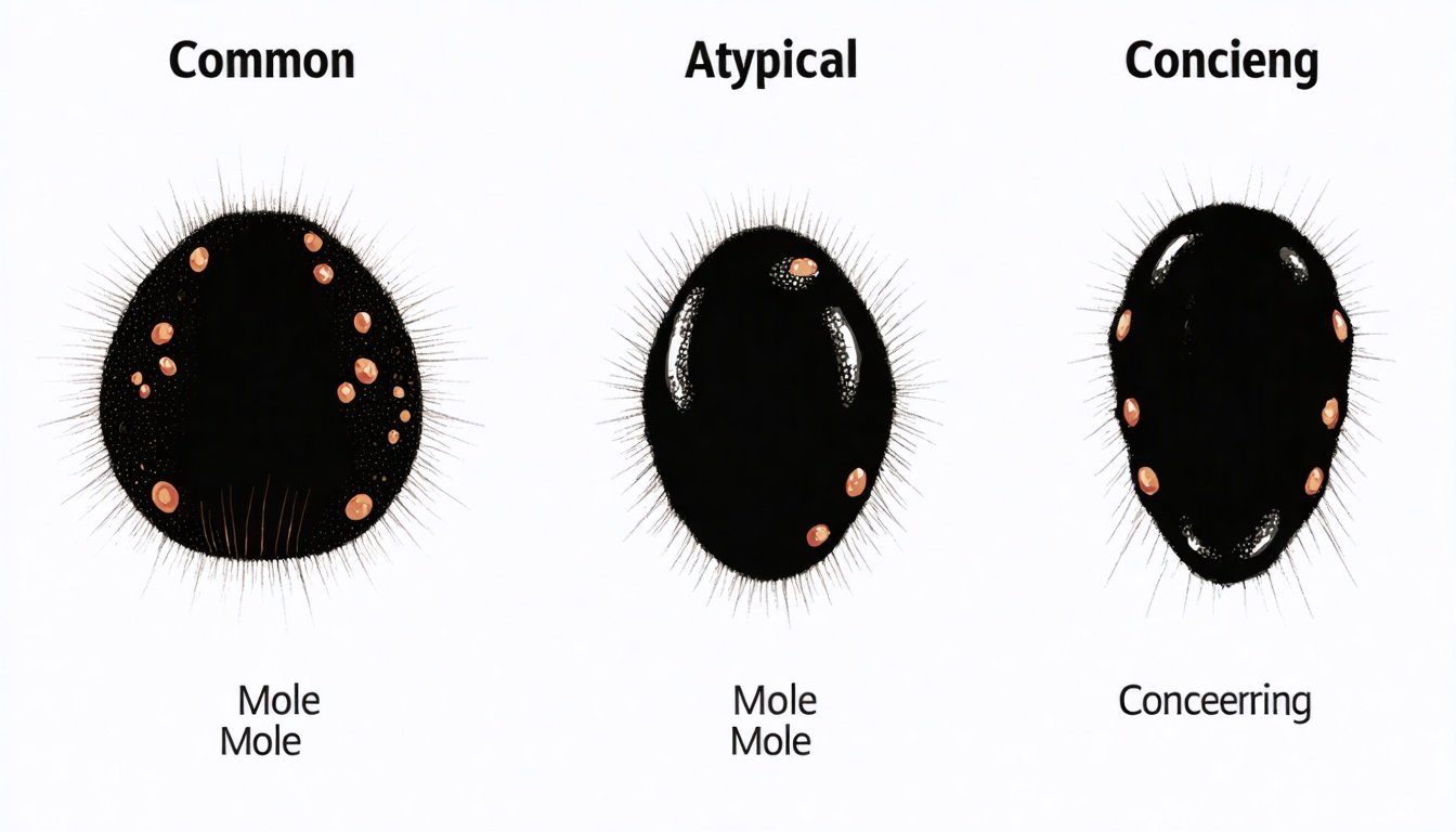 Types of Skin Lesions Comparison